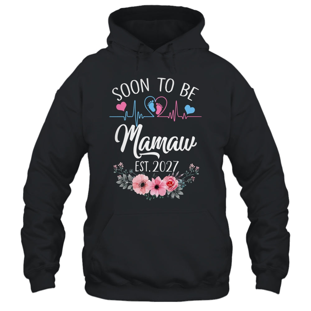 Soon To Be Mamaw 2027 First Time Pregnancy Announcement Shirt & Tank Top | teecentury