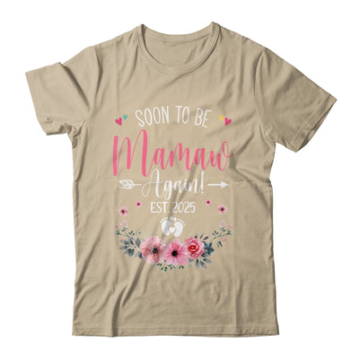 Soon To Be Mamaw Again Est 2025 Mothers Day Shirt & Tank Top | teecentury