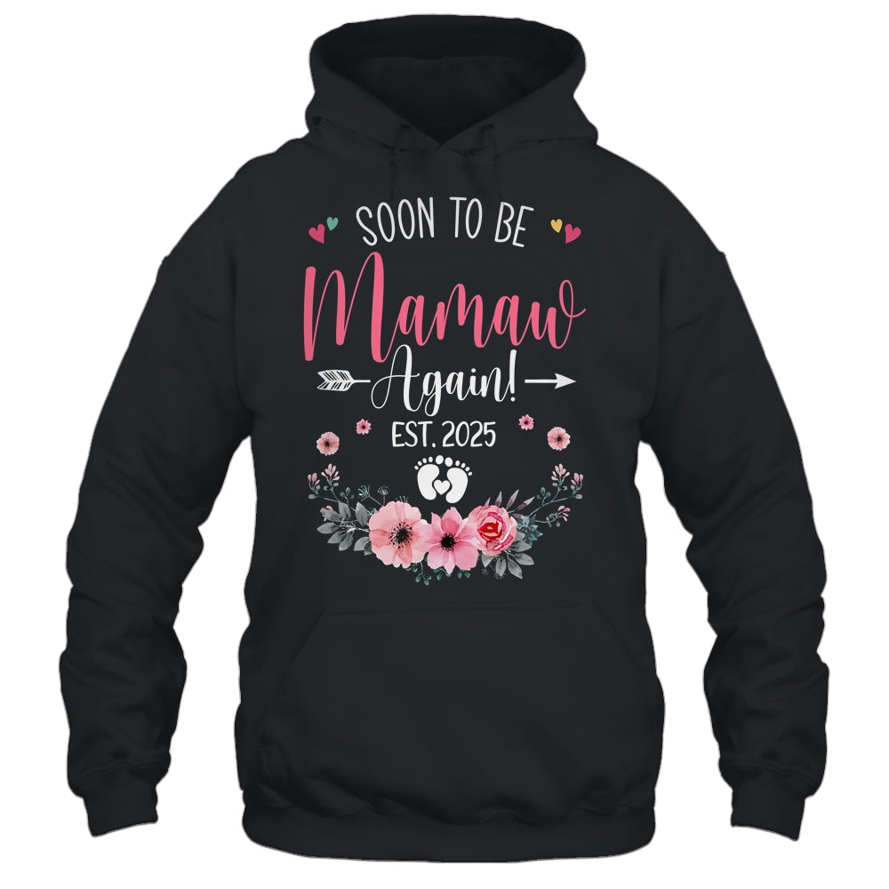 Soon To Be Mamaw Again Est 2025 Mothers Day Shirt & Tank Top | teecentury
