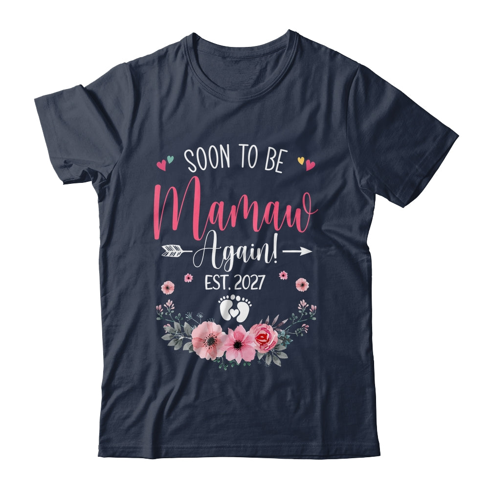 Soon To Be Mamaw Again Est 2027 Mothers Day Shirt & Tank Top | teecentury