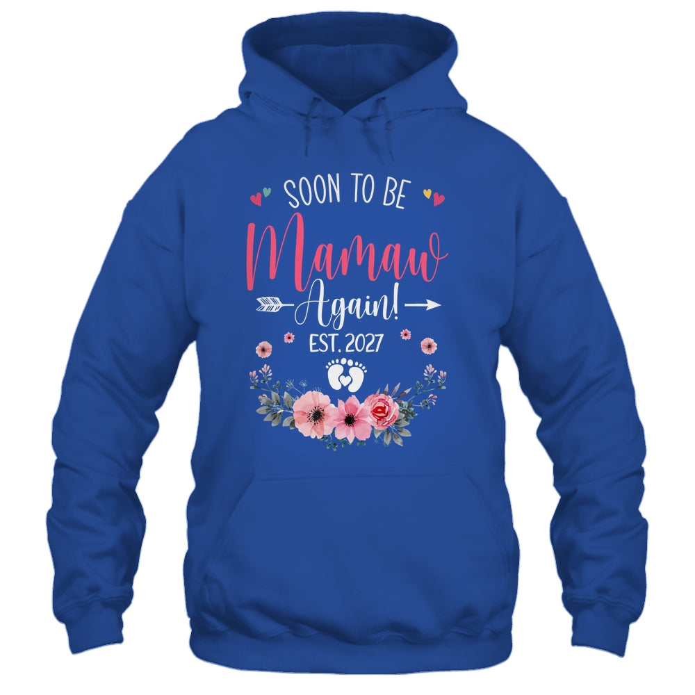 Soon To Be Mamaw Again Est 2027 Mothers Day Shirt & Tank Top | teecentury