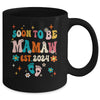 Soon To Be Mamaw Est 2024 Pregnancy Announcement Groovy Mug | teecentury