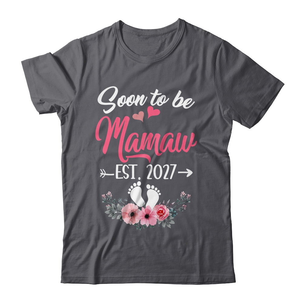 Soon To Be Mamaw Est 2027 Mothers Day First Time Mamaw Shirt & Tank Top | teecentury