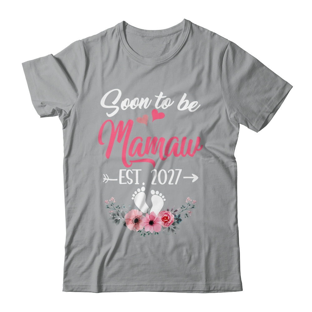 Soon To Be Mamaw Est 2027 Mothers Day First Time Mamaw Shirt & Tank Top | teecentury
