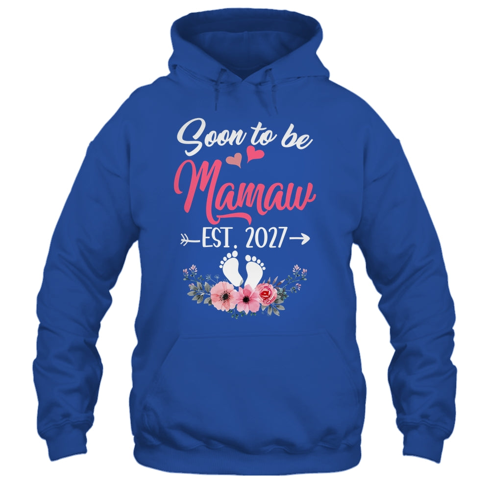 Soon To Be Mamaw Est 2027 Mothers Day First Time Mamaw Shirt & Tank Top | teecentury