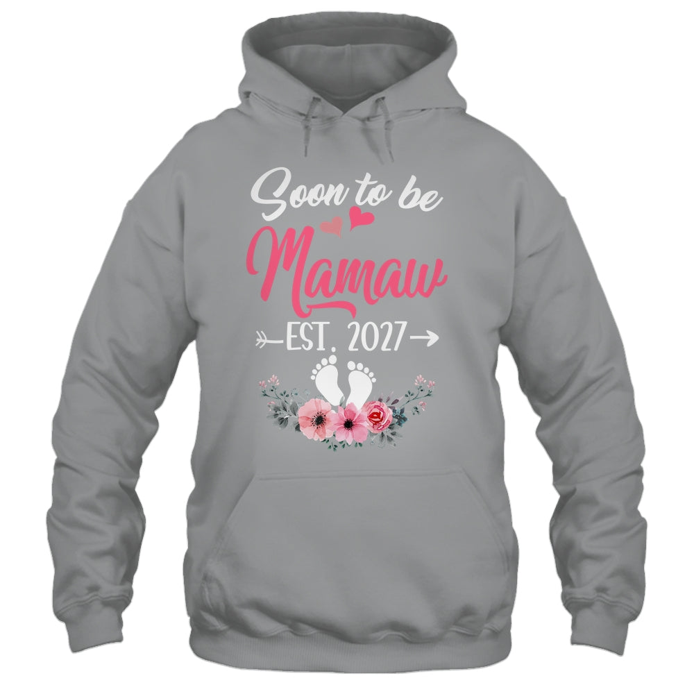 Soon To Be Mamaw Est 2027 Mothers Day First Time Mamaw Shirt & Tank Top | teecentury