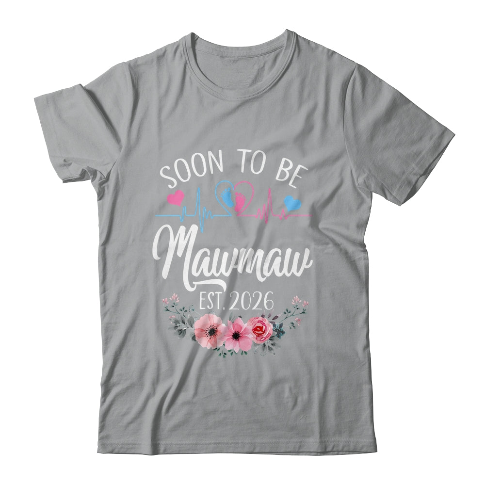 Soon To Be Mawmaw 2026 First Time Pregnancy Announcement Shirt & Tank Top | teecentury