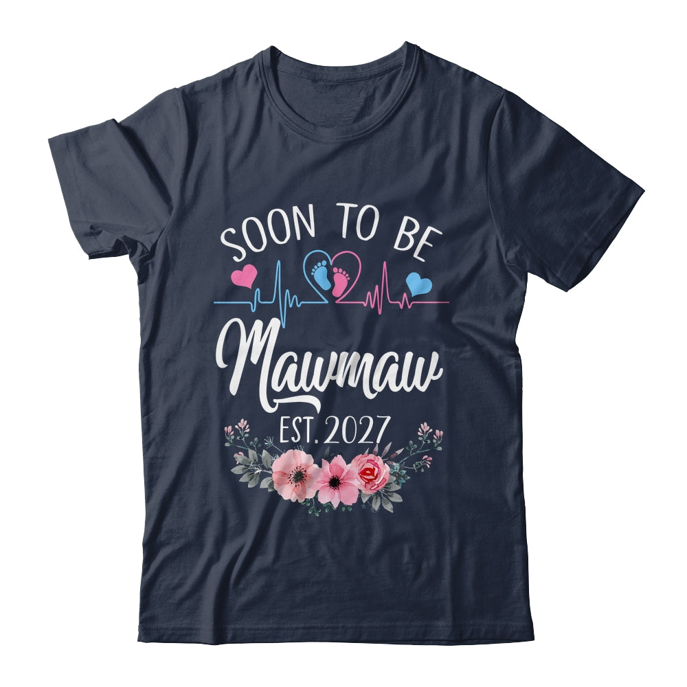 Soon To Be Mawmaw 2027 First Time Pregnancy Announcement Shirt & Tank Top | teecentury