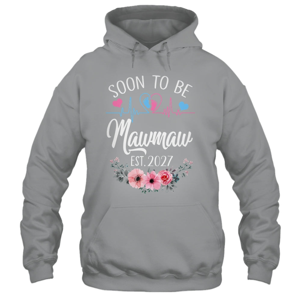 Soon To Be Mawmaw 2027 First Time Pregnancy Announcement Shirt & Tank Top | teecentury