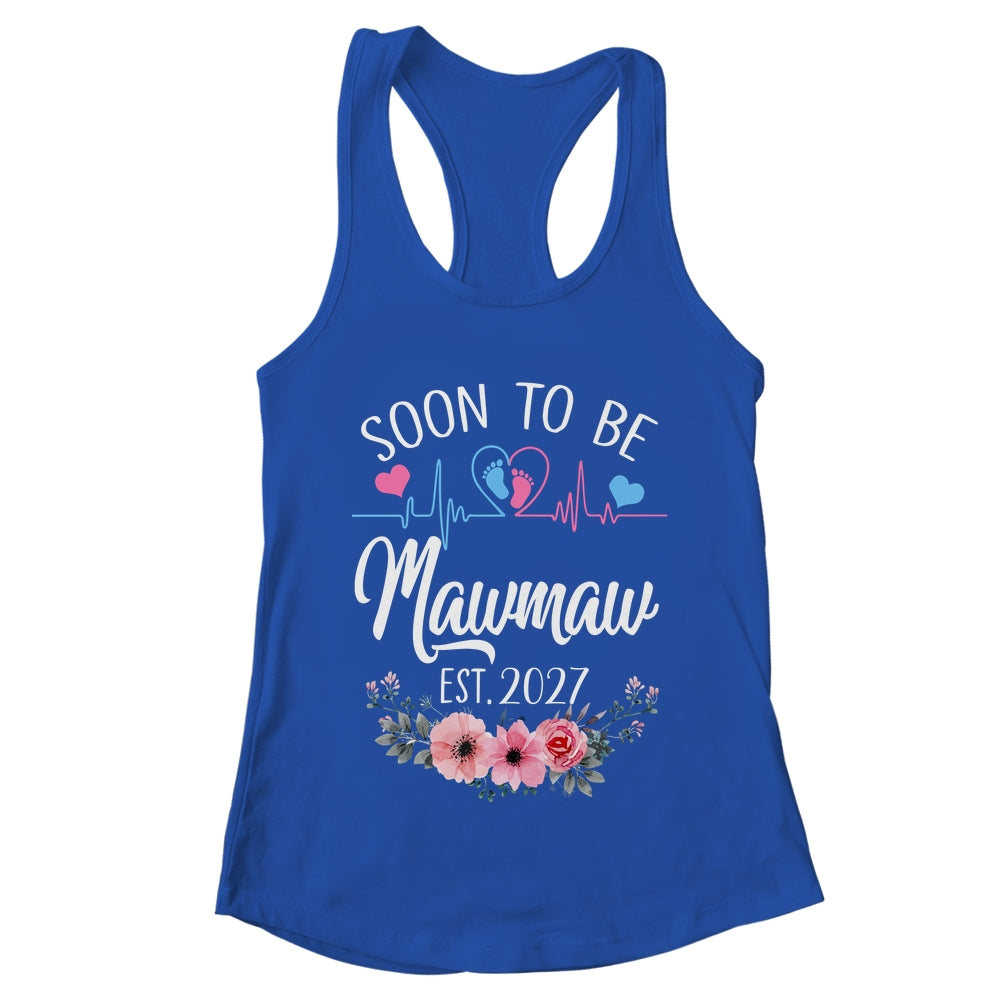Soon To Be Mawmaw 2027 First Time Pregnancy Announcement Shirt & Tank Top | teecentury
