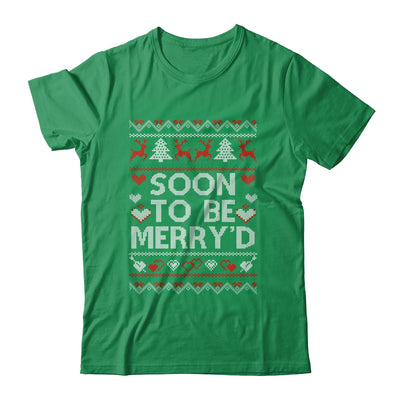 Soon To Be Merry'd Engaged Couples Matching Ugly Christmas Shirt & Sweatshirt | teecentury