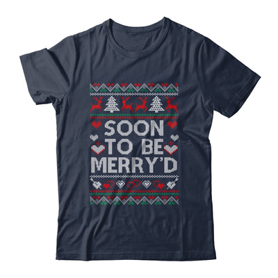 Soon To Be Merry'd Engaged Couples Matching Ugly Christmas Shirt & Sweatshirt | teecentury