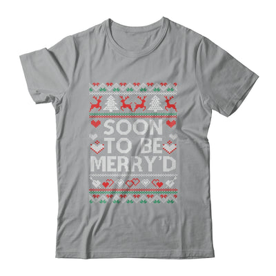 Soon To Be Merry'd Engaged Couples Matching Ugly Christmas Shirt & Sweatshirt | teecentury