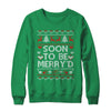 Soon To Be Merry'd Engaged Couples Matching Ugly Christmas Shirt & Sweatshirt | teecentury