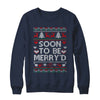Soon To Be Merry'd Engaged Couples Matching Ugly Christmas Shirt & Sweatshirt | teecentury