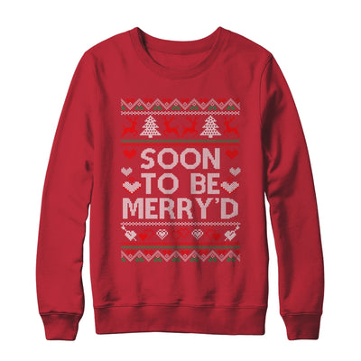 Soon To Be Merry'd Engaged Couples Matching Ugly Christmas Shirt & Sweatshirt | teecentury
