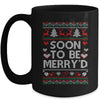 Soon To Be Merry'd Engaged Couples Matching Ugly Christmas Mug | teecentury