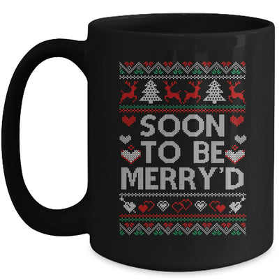 Soon To Be Merry'd Engaged Couples Matching Ugly Christmas Mug | teecentury