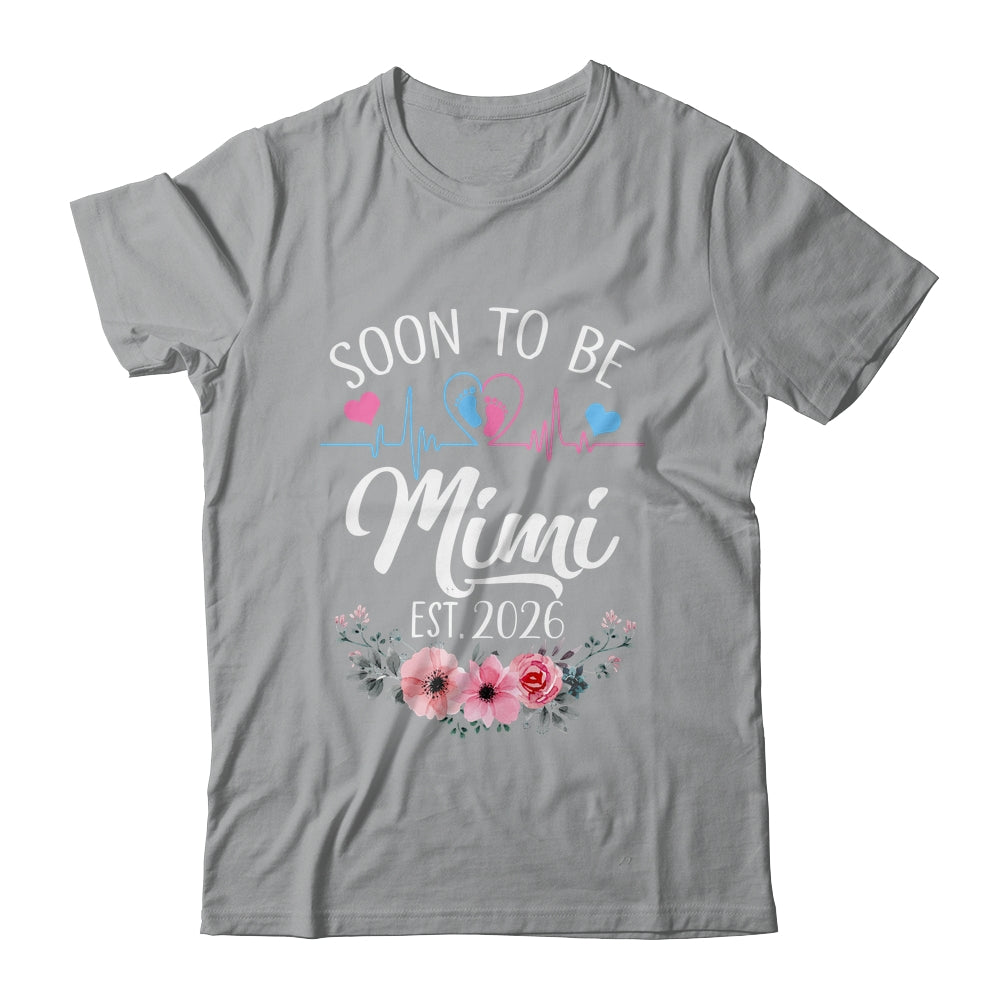 Soon To Be Mimi 2026 First Time Pregnancy Announcement Shirt & Tank Top | teecentury