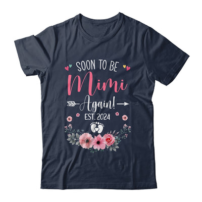 Soon To Be Mimi Again Est 2024 Mothers Day Shirt & Tank Top | teecentury