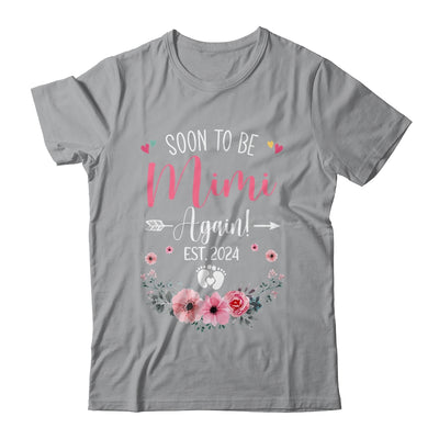 Soon To Be Mimi Again Est 2024 Mothers Day Shirt & Tank Top | teecentury