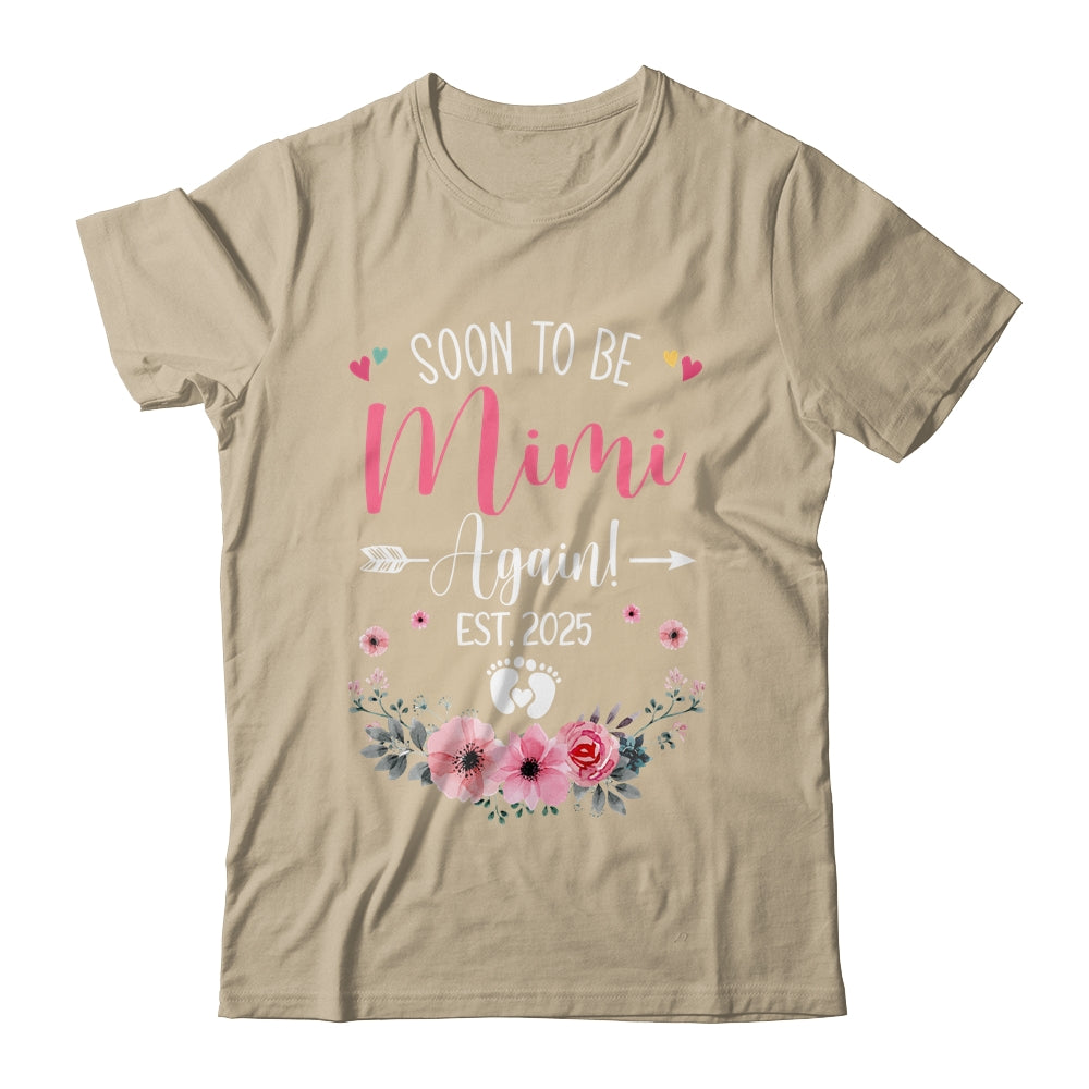 Soon To Be Mimi Again Est 2025 Mothers Day Shirt & Tank Top | teecentury