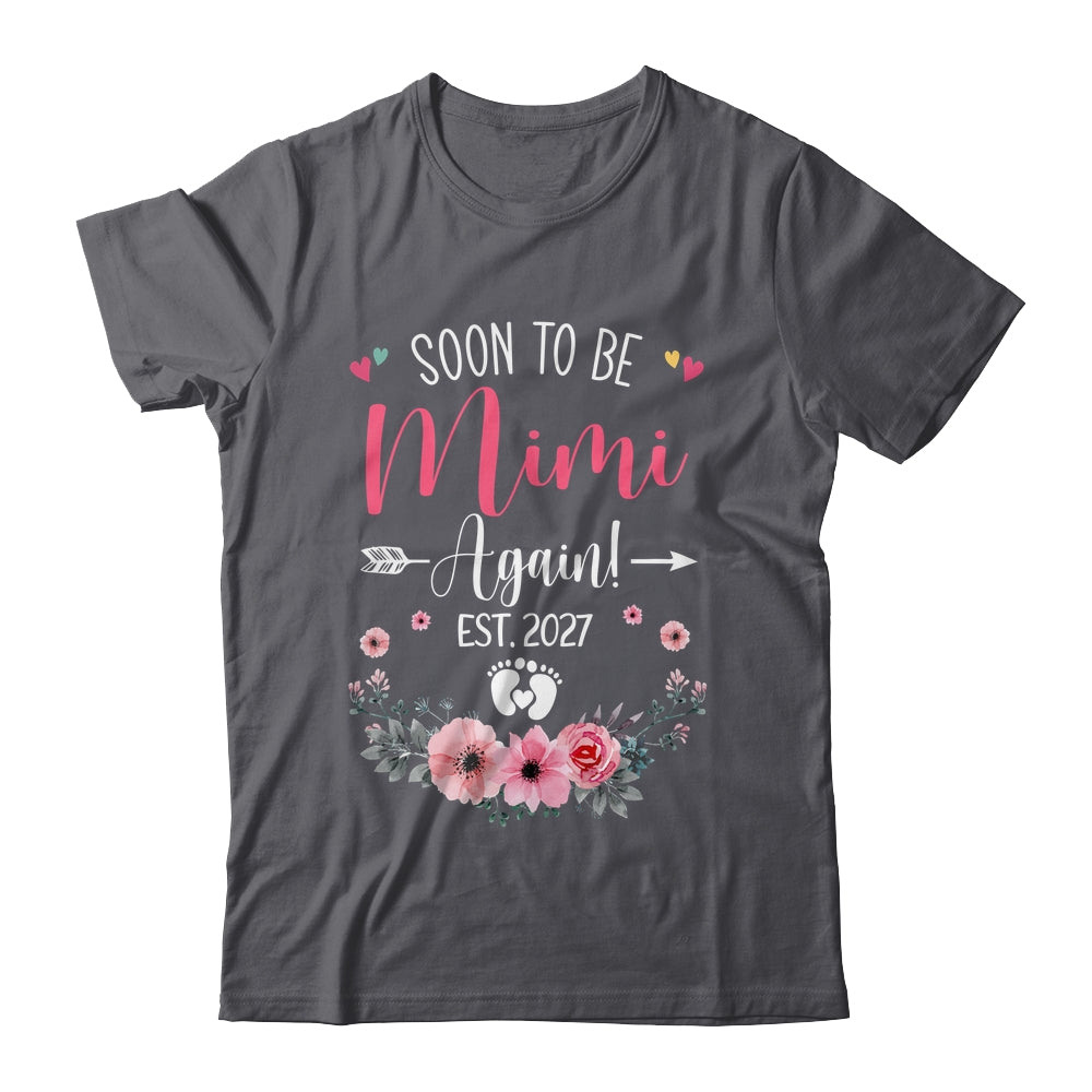 Soon To Be Mimi Again Est 2027 Mothers Day Shirt & Tank Top | teecentury