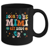 Soon To Be Mimi Est 2024 Pregnancy Announcement Groovy Mug | teecentury