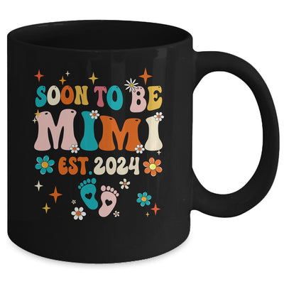 Soon To Be Mimi Est 2024 Pregnancy Announcement Groovy Mug | teecentury
