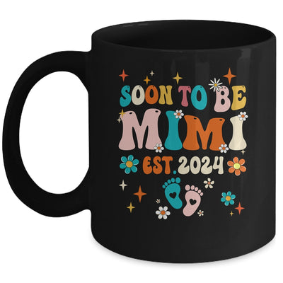 Soon To Be Mimi Est 2024 Pregnancy Announcement Groovy Mug | teecentury