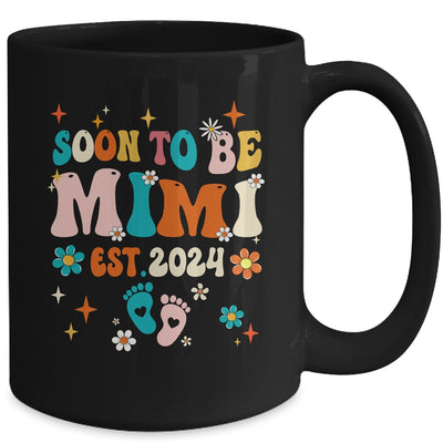 Soon To Be Mimi Est 2024 Pregnancy Announcement Groovy Mug | teecentury