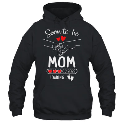 Soon To Be Mom 2025 Loading Pregnancy Announcement Mom Shirt & Tank Top | teecentury