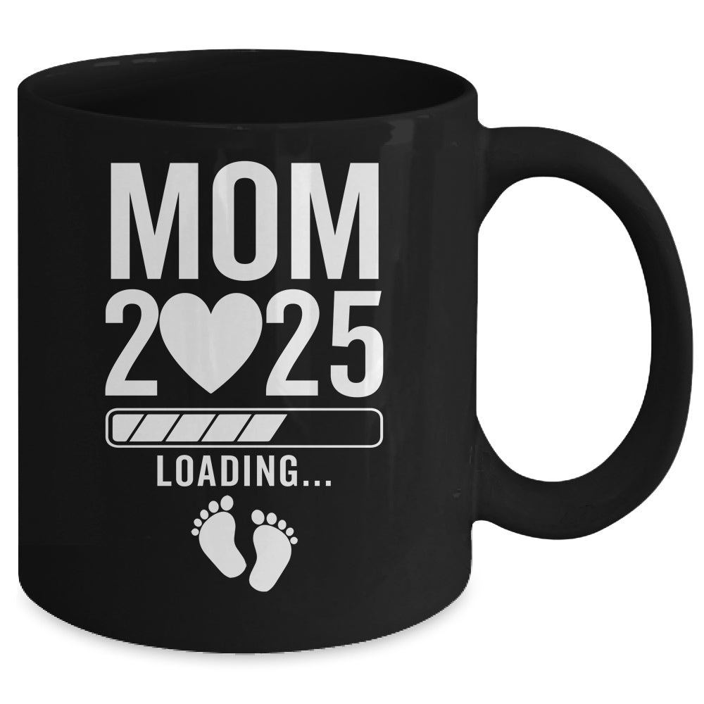 Soon To Be Mom 2025 Pregnancy Announcement Loading Mug | teecentury