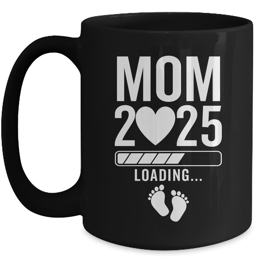 Soon To Be Mom 2025 Pregnancy Announcement Loading Mug | teecentury