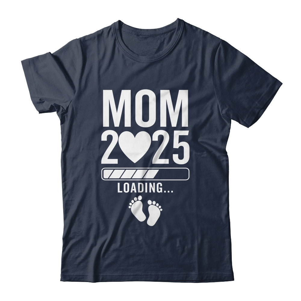 Soon To Be Mom 2025 Pregnancy Announcement Loading Shirt & Tank Top | teecentury