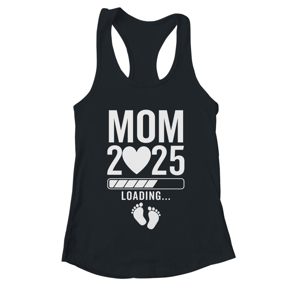 Soon To Be Mom 2025 Pregnancy Announcement Loading Shirt & Tank Top | teecentury