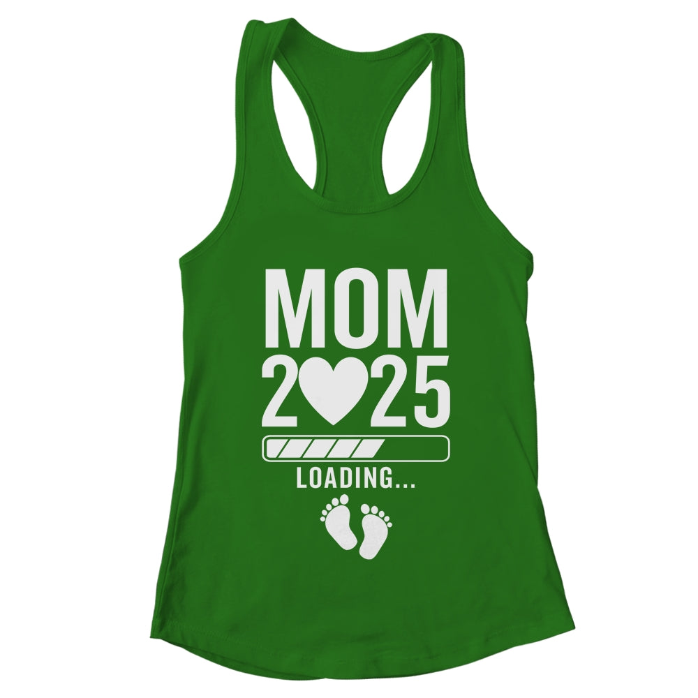 Soon To Be Mom 2025 Pregnancy Announcement Loading Shirt & Tank Top | teecentury