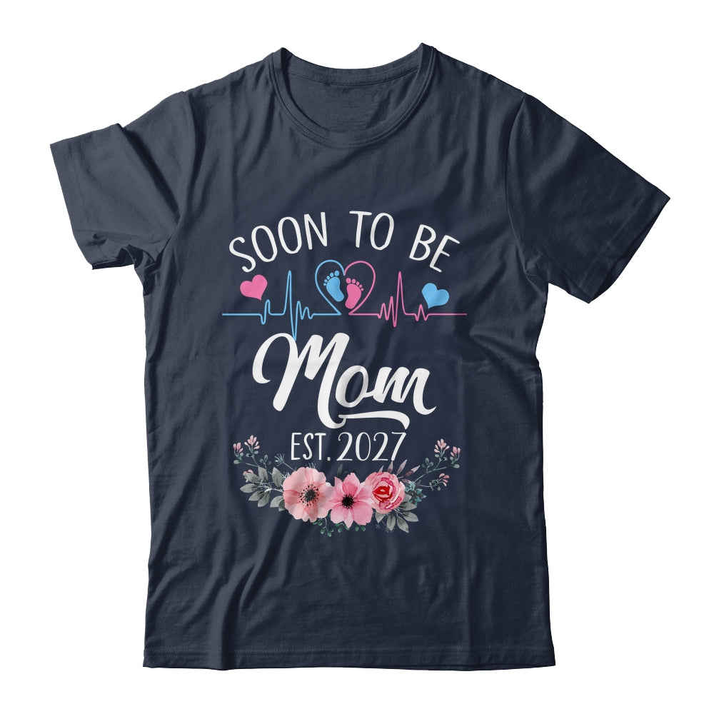 Soon To Be Mom 2027 First Time Pregnancy Announcement Shirt & Tank Top | teecentury