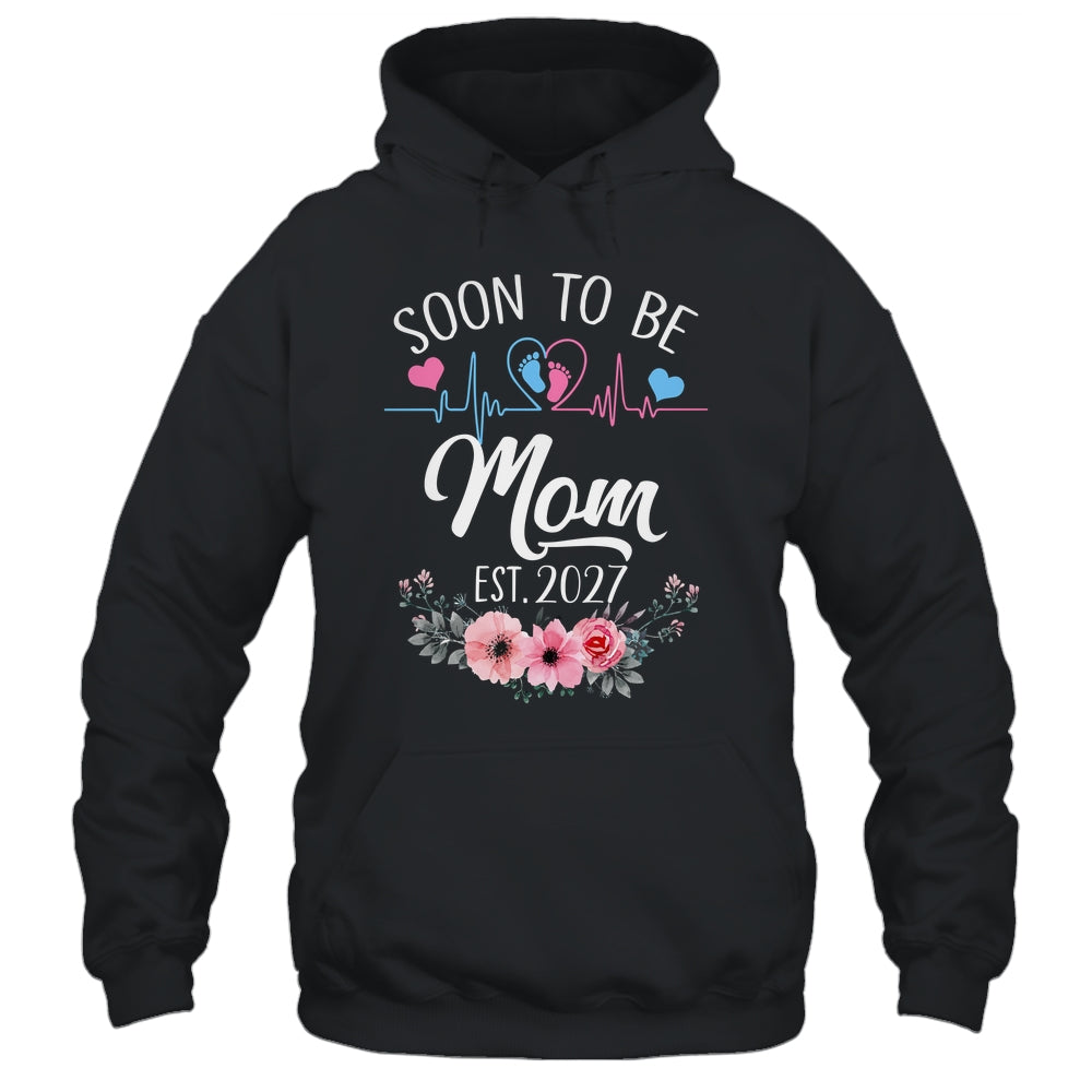 Soon To Be Mom 2027 First Time Pregnancy Announcement Shirt & Tank Top | teecentury
