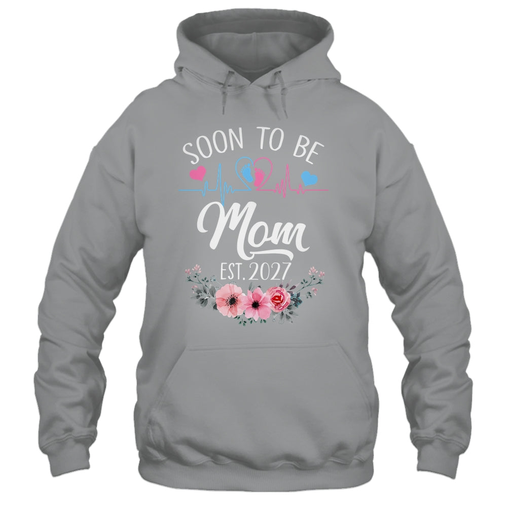 Soon To Be Mom 2027 First Time Pregnancy Announcement Shirt & Tank Top | teecentury