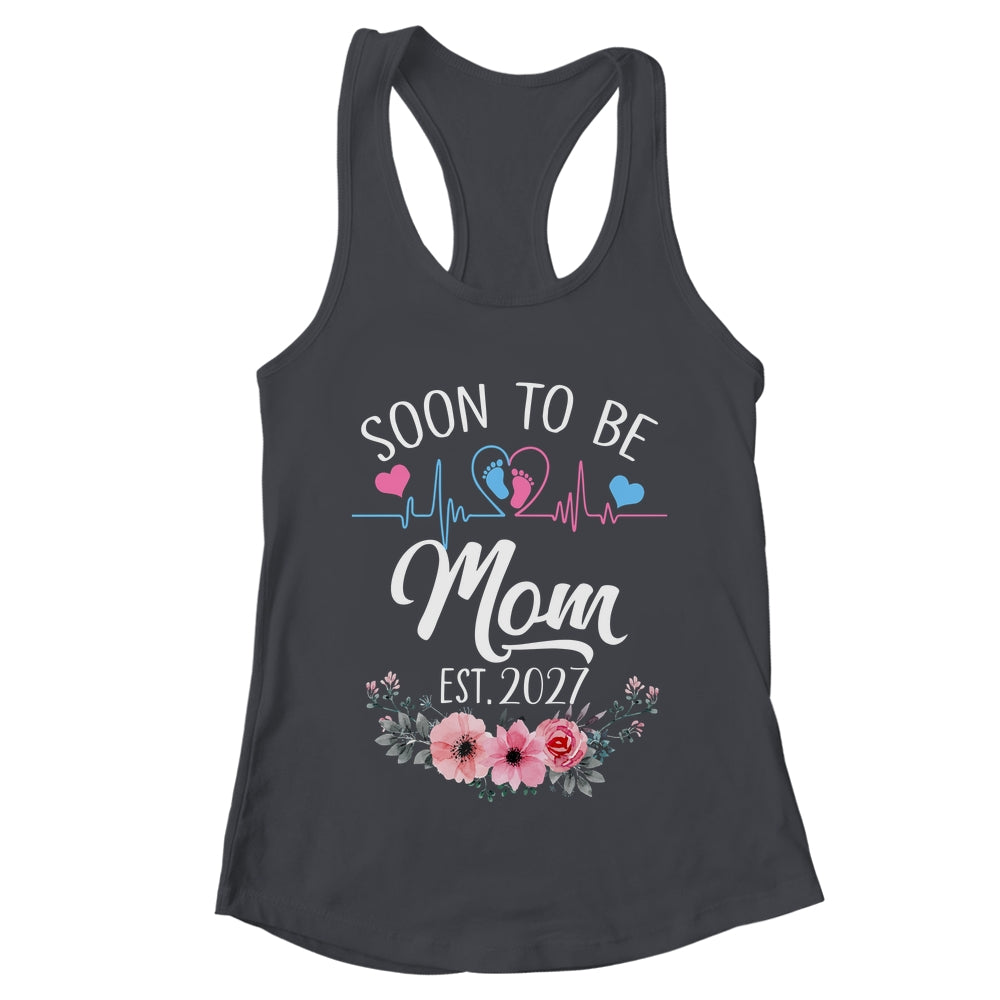 Soon To Be Mom 2027 First Time Pregnancy Announcement Shirt & Tank Top | teecentury