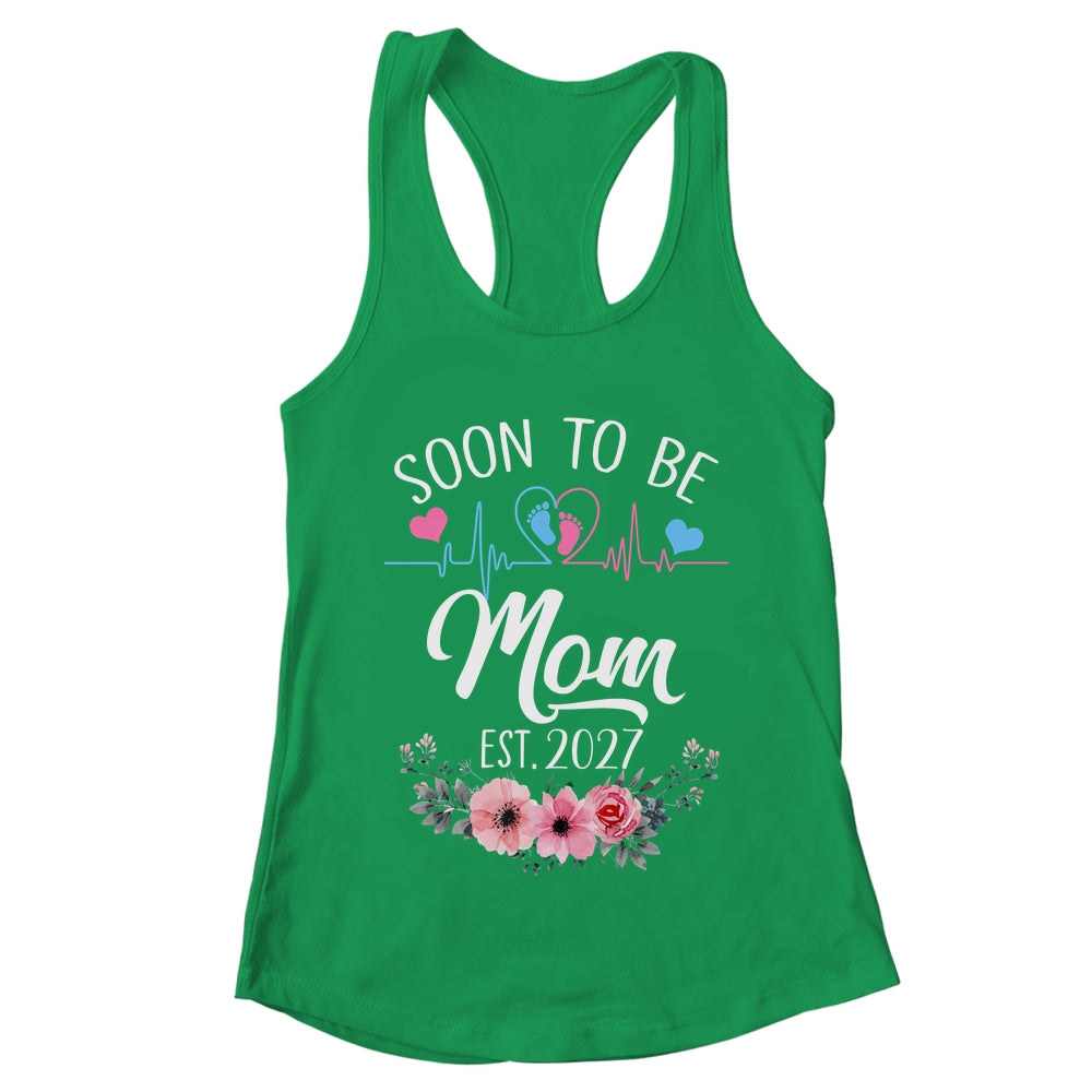 Soon To Be Mom 2027 First Time Pregnancy Announcement Shirt & Tank Top | teecentury