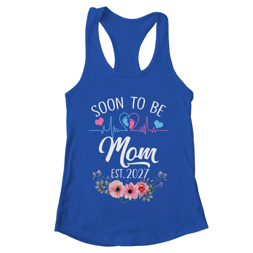 Soon To Be Mom 2027 First Time Pregnancy Announcement Shirt & Tank Top | teecentury