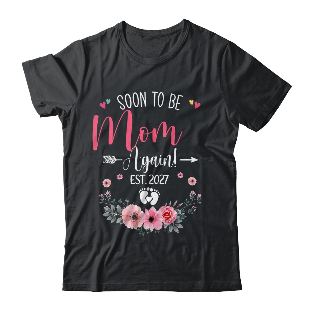 Soon To Be Mom Again Est 2027 Mothers Day Shirt & Tank Top | teecentury