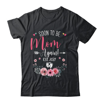 Soon To Be Mom Again Est 2027 Mothers Day Shirt & Tank Top | teecentury