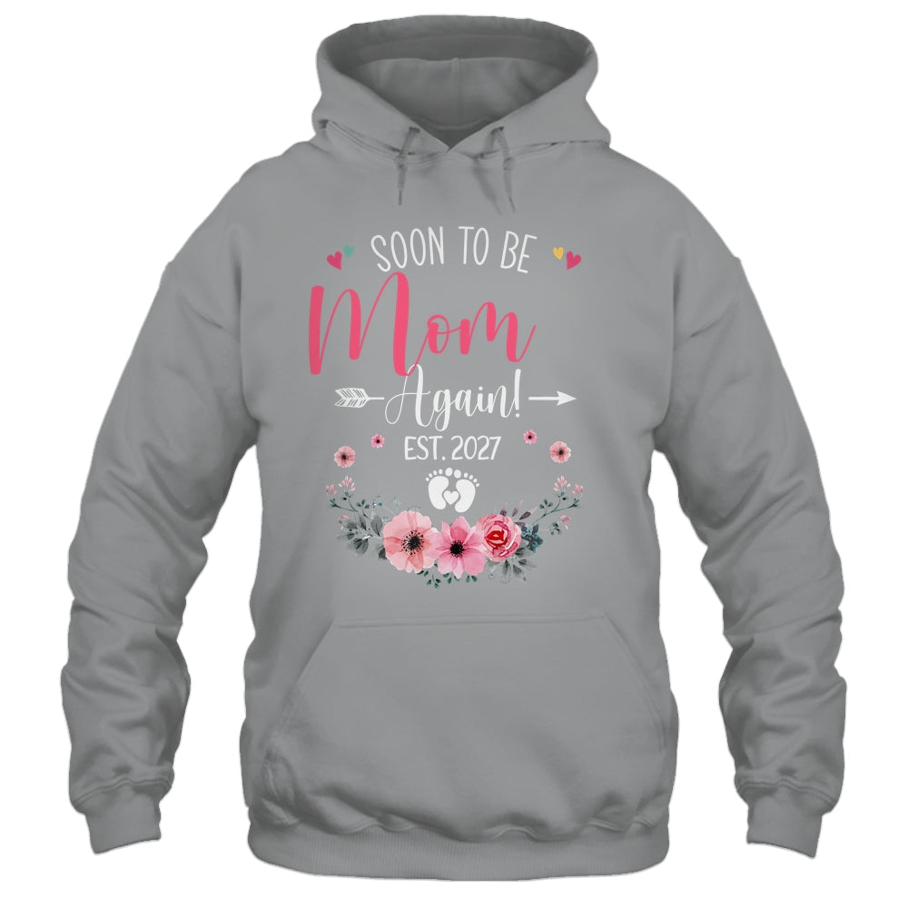 Soon To Be Mom Again Est 2027 Mothers Day Shirt & Tank Top | teecentury