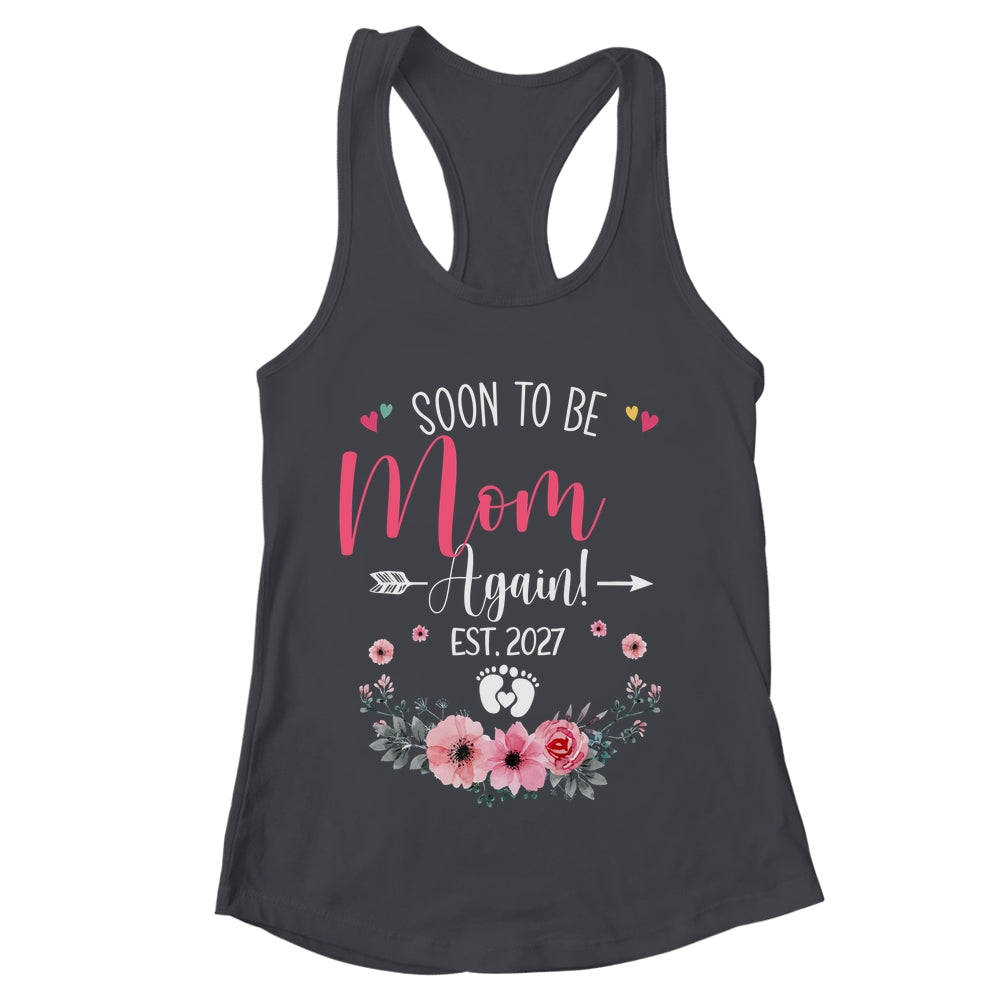 Soon To Be Mom Again Est 2027 Mothers Day Shirt & Tank Top | teecentury