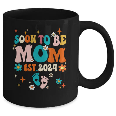 Soon To Be Mom Est 2024 Pregnancy Announcement Groovy Mug | teecentury