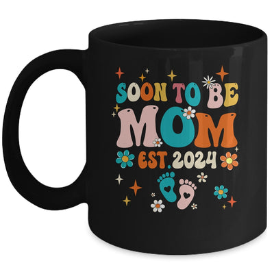 Soon To Be Mom Est 2024 Pregnancy Announcement Groovy Mug | teecentury