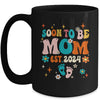 Soon To Be Mom Est 2024 Pregnancy Announcement Groovy Mug | teecentury